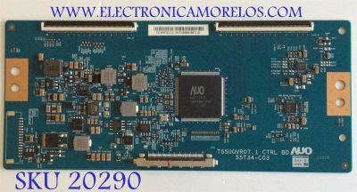 T-CON INSIGNIA / 55.55T32.C13 / T550QVR07.1 CTRL BD / 55T34-C03 / PANEL TPT550U1-QVN05.U REV: S000G / MODELO NS-55DR710NA17