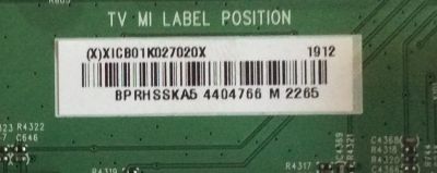 MAIN INSIGNIA / XICB01K027 / 715G9566-M01-B00-005T / (X)XICB01K027020X / PANEL TPT500B5 -U1T01D REV:S04S / DISPLAY CV500U1-T01 / MODELO NS-50DF710NA19 - Imagen 2