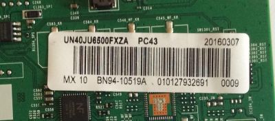 MAIN SAMSUNG / BN94-10519A / BN41-02344D / BN97-10836A / PANEL'S CY-GJ040HGLVGH / CY-GJ040HGLVGV/H / MODELOS UN40JU6500FXZA TS04 / UN40JU6500FXZA TD02 / UN40JU6500BXZA / UN40JU6500FXZC - Imagen 2