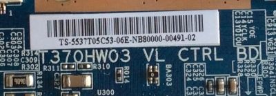T-CON VIZIO / 55.37T05.C53 / 37T05-C07 / PANEL T370HW03 V.L / MODELO E370VL - Imagen 2