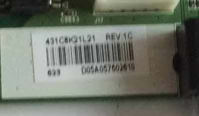 MAIN TOSHIBA / 461C8K21L21 / 431C8K21L21 / SBB55T VTV-L55730 REV:1 / PANEL K550WDR1 / MODELO 55L621U - Imagen 2