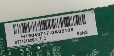 MAIN TOSHIBA / CN2T1D200008ID / TD.T950.61 / H19040717 / PANEL U320DH05TR105 / MODELO 32LF221U19 - Imagen 2