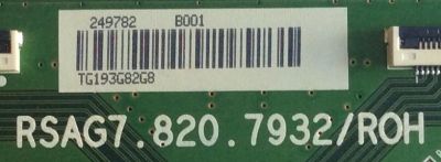 T-CON PARA TV HISENSE ULED / NUMERO DE PARTE 249782 / RSAG7.820.7932/ROH / E303981 / PANEL HD500V3U51-TAL3\S0\FJ\GM\ROH / DISPLAY T500QVN03.7 / MODELO 50H8F - Imagen 2