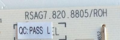 FUENTE DE PODER PARA TV HISENSE ULED / NUMERO DE PARTE 248338 / RSAG7.820.8805/ROH / HLL-4068WB / CQC13134095636 / E166702 / PANEL HD500V3U51-TAL3\S0\FJ\GM\ROH / DISPLAY T500QVN03.7 / MODELO 50H8F - Imagen 3