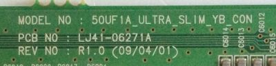 BUFFER SAMSUNG / LJ92-01633A / LJ41-06271A / AA2 / 633A / PANEL S50FH-YB04 / MODELOS PN50B860Y2FXZA / PN50B850Y1FXZA - Imagen 2