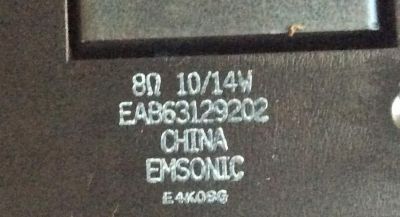 KIT DE BOCINAS ORIGINAL PARA TV LG 2 PIEZAS /  NUMERO DE PARTE EAB63129201 / EAB63129202 / MODELOS 55UB8500 / 55UB8800 / 55UB8200 / 60UB8200 - Imagen 3