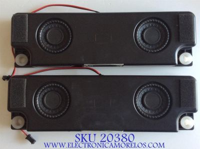 KIT DE BOCINAS PARA TV HISENSE / VIT70236 / 170715E / 15W8-02/ROH / JIEFU / PANEL HE650IU-B32 / MODELO 65H9D PLUS