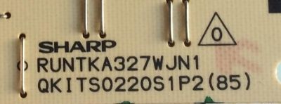 BACKLIGHT INVERTER SHARP / RUNTKA327WJN1 / QKITS0220S1P2(85) / PANEL LK520D3LZ50R / MODELO LC-52D64U - Imagen 2