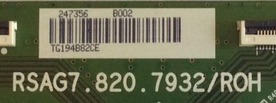 T-CON SHARP / 247356 / RSAG7.820.7932/ROH / PANEL HD550S1U51-TAL2B1\S0\GM\BBY\ROH / MODELO LC-55LBU711U - Imagen 2