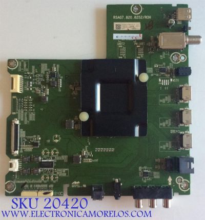 MAIN PARA TV HISENSE·ROKU TV 4K·UHD·HDR / NUMERO DE PARTE 235929 / 235931 / RSAG7.820.8252/ROH / HU65A6100UWR(0001) / PANEL'S HD650S1U71\S1\GM\ROH / HD650S1U51-L2\S0\GM\ROH / DISPLAY HV650QUB-N90 / MODELO 65R6E 65A6100UWR