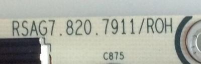 FUENTE DE PODER PARA TV HISENSE / NUMERO DE PARTE 235738 / RSAG7.820.7911/ROH / HLL-5465WC / PANEL´S HD650S1U71/S1/GM/ROH / MODELO 65R6E - Imagen 3