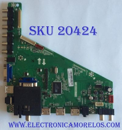 MAIN  SCEPTRE / 142123332022 / T.MS3393.715 / HV480WU2-300 / B14041743 / PANEL CN48HA820 / MODELO E485BV / E485BV-FMQR8BK