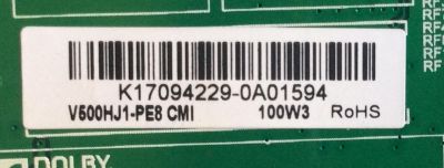 MAIN FUENTE (COMBO) / SCEPTRE / K17094229 / TP.MS3553.PC752 / T201708244C / V500HJ1-PE8 / PANEL CN50CN7387 / MODELO  - Imagen 3