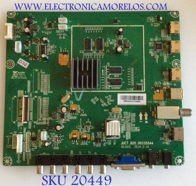 MAIN CHANGHONG / 999A4XL / JUC7.820.00105544 / HLS43C / PANEL C420U13-E1-L / MODELO UD42YC5500UA - Imagen 1