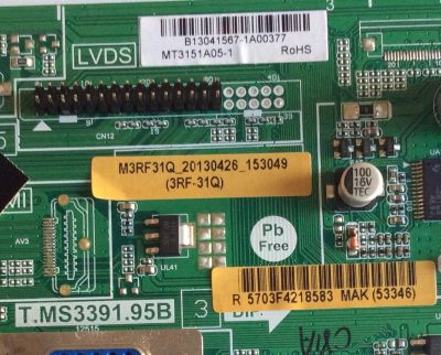 MAIN SANSUI / B13041567 / T.MS3391.95B / M3RF31Q_20130426_153049 / MT3151A05-1 / MODELO SLED3900K - Imagen 2