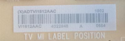 FUENTE DE PODER VIZIO / ADTVI1812AAC / 715G9165-P02-001-003M / (X)ADTVI1812AAC / MODELO E43-F1 - Imagen 3
