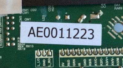MAIN PROSCAN / AE0011223 / TP.MS3553.PB801 / W17091130 / HV430FHB-N10 / PANEL JE400D3HE1N / MODELO PLDED4016A-H A1709 - Imagen 3