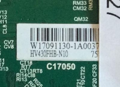 MAIN PROSCAN / AE0011223 / TP.MS3553.PB801 / W17091130 / HV430FHB-N10 / PANEL JE400D3HE1N / MODELO PLDED4016A-H A1709 - Imagen 2