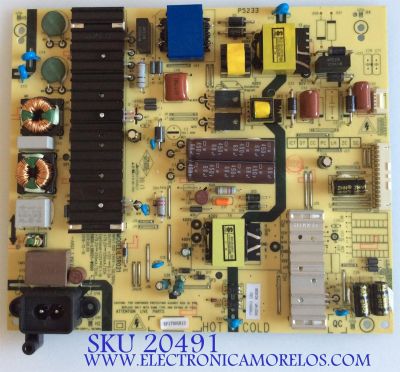 FUENTE DE PODER SKYWORTH / 5R021-W1 / 5800-L5R021-W000 / L5R021 / 1790591U / PANEL SDL550WY(LD0-612) / MODELO 55U5A