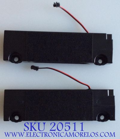 KIT DE BOCINAS PARA TV RCA / 20170912 / YX25180-A1A-10W-8 / MODELO RTRU6527-US