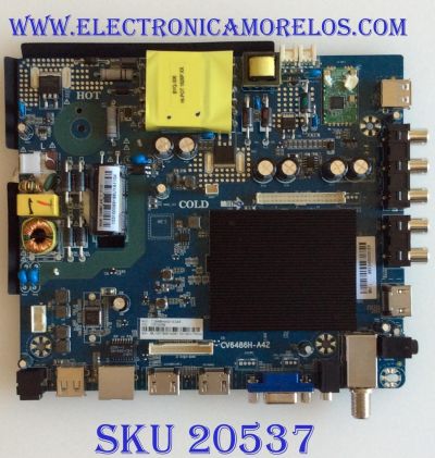 MAIN FUENTE ELEMENT / 103100069 / E18125-SY / CV6486H-A42 / E18109-SY / E18164-SY / E18032-1-SY / E18032-SY / E18147-1-SY / CV6486H_A42 / 7.D6486HA42110.3A6 / 10001049812 / PANEL T500-TAF-DLED / DISPLAY CV500U1-T01 REV:01 / MODELO E2SW5018 J8CBM6B