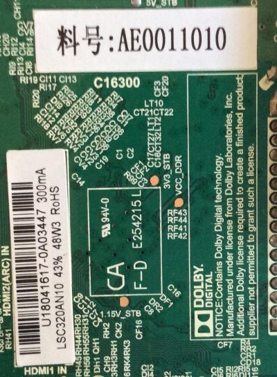 MAIN PROSCAN / AE0011010 / TP.MS3553.P818 / U18041617 / PANEL LSC320AN10 / MODELO PLDED3273A-G - Imagen 2