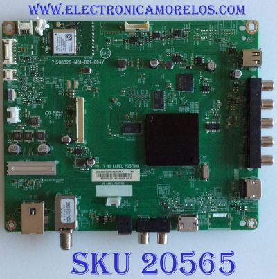 MAIN PARA TV VIZIO FHD ((SMARTCAST)) / NUMERO DE PARTE XICB02K009 / 756TXICB02K0090 / 715G8320-M01-B01-004Y / 715G8320-M01-B01-004T / 756TXICB02K009 / XICB02K0090 / (X)XICB02K009030Q / DISPLAY T320HVN05.6 / MODELO D32F-F1 / D32F-F1 LTQWVMKU