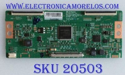T-CON PARA TV MAGNAVOX / PHILIPS / SANYO / NUEVA / NUMERO DE PARTE 5655B / 6871L-5655B / 5655BH / 6870C-0769A / PANEL UBD85XG / MODELOS  65PFL5603/F7 / 65PFL5602/F7 / 65PFL5604/F7 XA2 / 65PFL4864/F7 / FW65C78F FM2 / FW65C78F FM1 / 65MV378Y/F7 FM1  