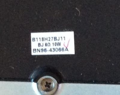 BOCINAS PARA TV SAMSUNG / BN96-43066A / B118H27BJ11 / MODELO UN55LS03NAFXZA - Imagen 2