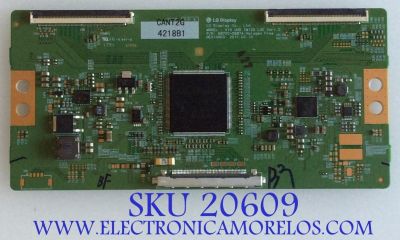 T-CON / LG 6871L-4218B / 4218B / 6870C-0587A / PANEL LD490EGE (FH)(M1) / MODELOS 49UH5C-BF / 49UH5B-BD / 49UH5C-BF.AUSLLJM / 49UH5B-BD.AUSLLJM