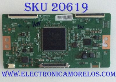 T-CON PARA TV WBOX 4K UHD / NUMERO DE PARTE 6871L-5930B / 6870C-0756A / 5930B / Square18_Control_Ver1.0 / PANEL K430WDC2 / MODELO 0E-43LED4K / 0E-43LED4K 43UD-H3143-0417