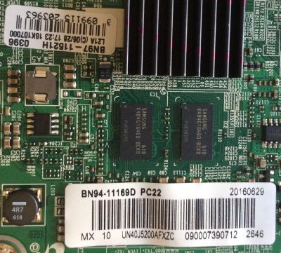 MAIN / SAMSUNG BN94-11169D / BN41-02307B / BN97-11521H / PANEL CY-JJ040BGNV5H / MODELOS UN40J5200 / UN40J5200AFXZC DA04 - Imagen 2