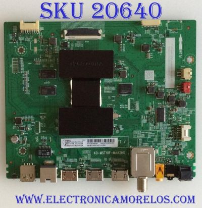MAIN PARA TV TCL ORIGINAL / NUMERO DE PARTE 08-SS55TML-LC324AA / 40-MST10F-MAA2HG / V8-ST10K01-LF1V1286 / 08-MST1003-MA300AA / PANEL LVU550NDEL /  MODELOS 55S423 / 55S421 