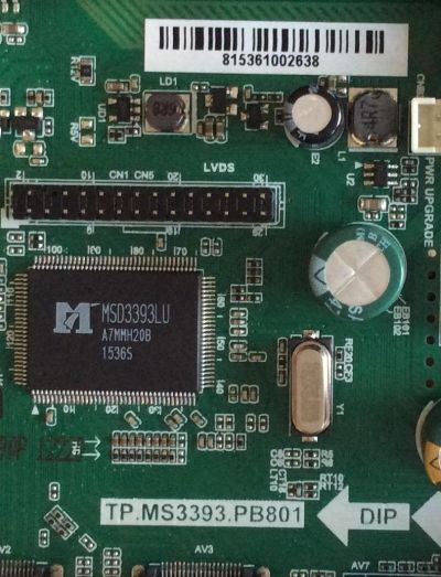 MAIN / FUENTE (COMBO) / POLAROID K15121190 / TP.MS3393.PB801 / V400HJ6-PE1 / 815361002638 / PANEL V400HJ6-PE1 Rev.C2 / MODELO 40GSR3000FM 81536100 - Imagen 3