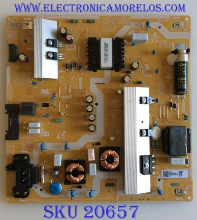 FUENTE DE PODER PARA TV SAMSUNG / NUMERO DE PARTE BN4400932Q / BN44-00932Q / L55E7_RHS / MODELOS UN50RU710D / UN50RU7100 / UN55RU740DFXZA / UN55RU7100FXZA / UN55RU7300FXZA / UN58RU710DFXZA / UN58RU7100FXZA / UN58RU7100FXZC / MAS MODELOS EN DESCRIPCIÓN