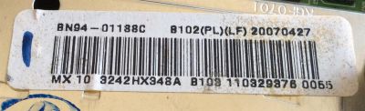 MAIN / SAMSUNG BN94-01188C / BN41-00844A / BN97-01389C / PARTES SUSTITUTAS BN94-01188G / BN96-09202A / PANEL V315B1-L01 Rev.C2 / MODELOS LNT3242HX/XAA / LN-T3242H C / LNT3242HX/XAC CM03 / LNT3242HX/XAC CM04 - Imagen 4