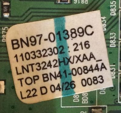 MAIN / SAMSUNG BN94-01188C / BN41-00844A / BN97-01389C / PARTES SUSTITUTAS BN94-01188G / BN96-09202A / PANEL V315B1-L01 Rev.C2 / MODELOS LNT3242HX/XAA / LN-T3242H C / LNT3242HX/XAC CM03 / LNT3242HX/XAC CM04 - Imagen 3