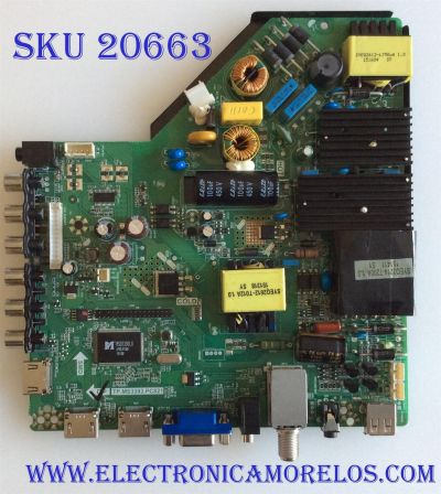 MAIN FUENTE (COMBO) PROSCAN / B15051763 / TP.MS3393.PC821 / PANEL LC550EGY-SHM1 / MODELO PLED5529A-D A1506