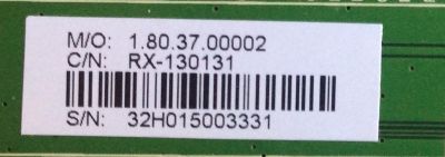 MAIN WESTINHOUSE / 32H0150 H / CV318H-Q / RX-130131 / 1.80.37.00002 / PANEL'S T500HVN01.0 / D500D3-GW50-COX / MODELOS DW46F1Y1 / 50RGE 50G182571H - Imagen 2