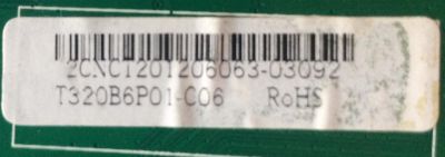 MAIN PROSCAN / 2CNT20I206063 / CV318H-X / T320B6P01-C06 / PANEL T320B6-P01-C06 VER.C2 / MODELO PLCDV3213A - Imagen 2