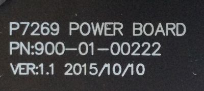 FUENTE DE PODER W BOX / 900-01-00222 / 13134095186 / PC63707E / PANEL T320HVN05.6 / MODELO 0E-32LEDMON - Imagen 2