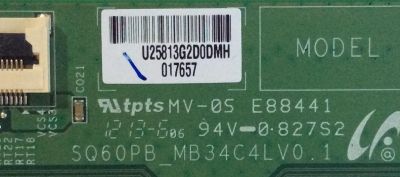 T-CON BERKSHIRE / INTERTEK / LJ94-25813G / SQ60PB_MB34C4LV0.1 / 017657 / PANEL LVF550SSTM(E6)(V2) / MODELO LE55FHDF3300ZB - Imagen 2
