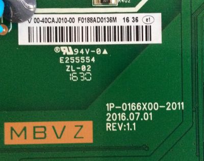 MAIN / FUENTE (COMBO) / VIZIO 00-40CAJ010-00 / 1P-0166X01-2011 / 1P-0166X00-2011 / E255554 / PANEL S400DH3-A / MODELO D40N-E3 / D40N-E3 LFYIVVAS - Imagen 2