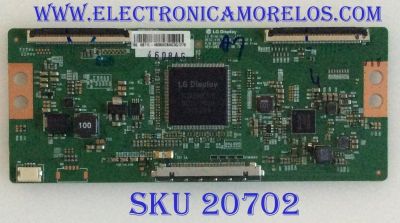 T-CON PARA TV PHILIPS / NUMERO DE PARTE 4608A / 6871L-4608A / 6870C-0584A / V16_55UHD_TM120_V0.6 / PANEL U5DRGXH / MODELOS 55PFL5602/F7 A DS7 / 55PFL5602/F7 DS3 / 55PFL5402/F7A DS9 / 55PFL5402/F7A DSC / 55PFL5402/F7 DS7 / 55PFL5703/F7 DS4 / 55PFL5402/F2