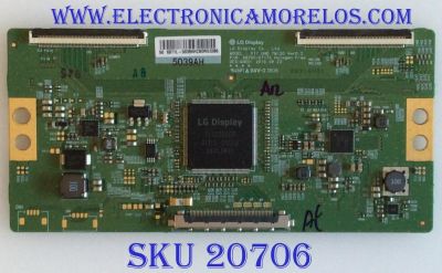 T-CON PARA TV VIZIO / NUMERO DE PARTE 6871L-5039A / 6870C-0717A / 5039A / PANEL TPT500U1-EQYSKM.G / MODELOS D50-F1 / E50-E1 / D50F-E1 / D50-F1 LTM7WR / D50-F1 LTD7WR / D50F-E1 LTM7VT / D50-F1 LTM7WR / E50-E1 LTM7WV