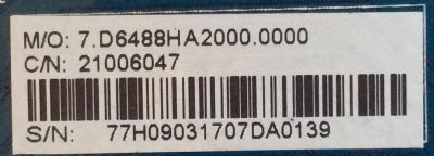 MAIN WESTINGHOUSE / W17053-KK / CV6488H-A-20 / 21006047 / LSC550FN11 / PANEL MD5526YTLU / MODELOS WE55UDT108 / LE-55GE9-B4 - Imagen 3