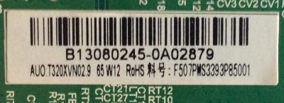 MAIN FUENTE (COMBO) APEX / B13080245 / TP.MS3393.P85 / PANEL'S T320XVN02.9 / DH3151A05-5 / MODELO LE3245M / ((NOTA IMPORTANTE BALUM DAÑADO )) - Imagen 2