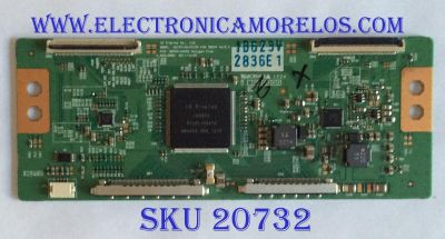 T-CON / PANASONIC / VIZIO 6871L-2836E / 6870C-0402C / SUSTITUTAS 6871L-2754D / 6871L-2842C / 6871L-2944D / 6871L-2842F / 6871L-2754B / 75030412 / PANEL LC550EUD (SE)(F3) / MODELOS M3D550KD / M3D550KD LTYPMLEN / TC-L55ET5 / MAS SUSTITUTAS EN DESCRIPCIÓN