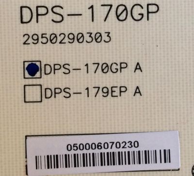 FUENTE DE PODER JVC / 0500-0607-0230 / DPS-170GP A / 050006070230 / PANEL LC420EUH (RD)(A1) / MODELO JLE42BC3001 TR1DAG - Imagen 3