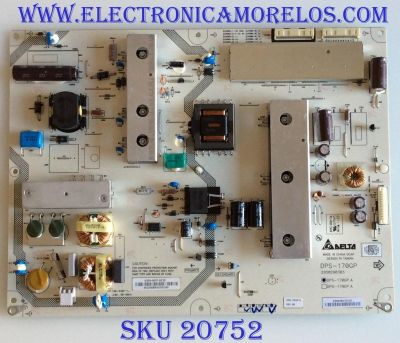 FUENTE DE PODER JVC / 0500-0607-0230 / DPS-170GP A / 050006070230 / PANEL LC420EUH (RD)(A1) / MODELO JLE42BC3001 TR1DAG